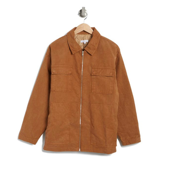 GOOD AMERICAN Women's Chore Dropped Shoulder Utility Jacket - Picture 1 of 12